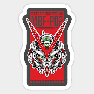 Front Head Astray Sticker